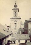 Wieża kościoła parafialnego , fot. z 1865 r.